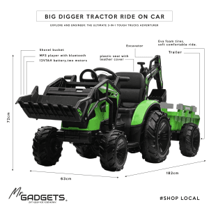 Big Digger Tractor Ride on Car