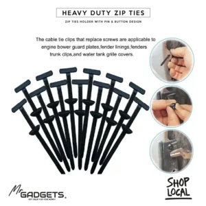 Heavy Duty Self-Locking Nylon Zip Ties 200pc Pack