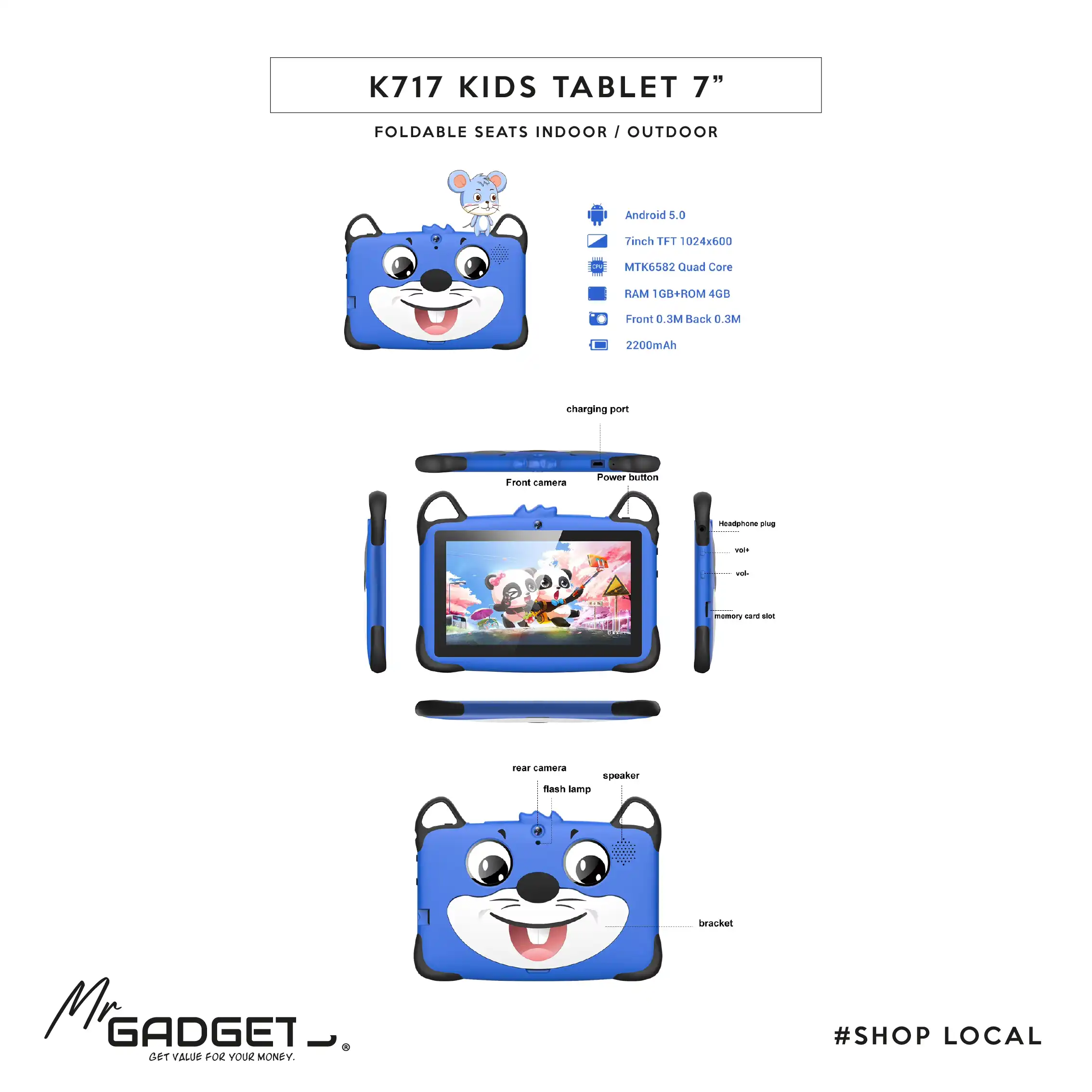 7" Kids Tablet Veidoo - Image 12