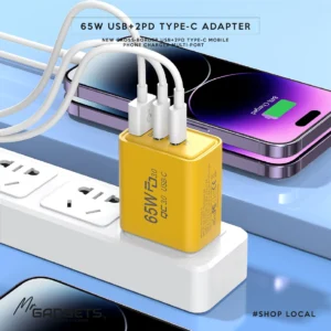 65W 3 port Super Fast charge Adapter