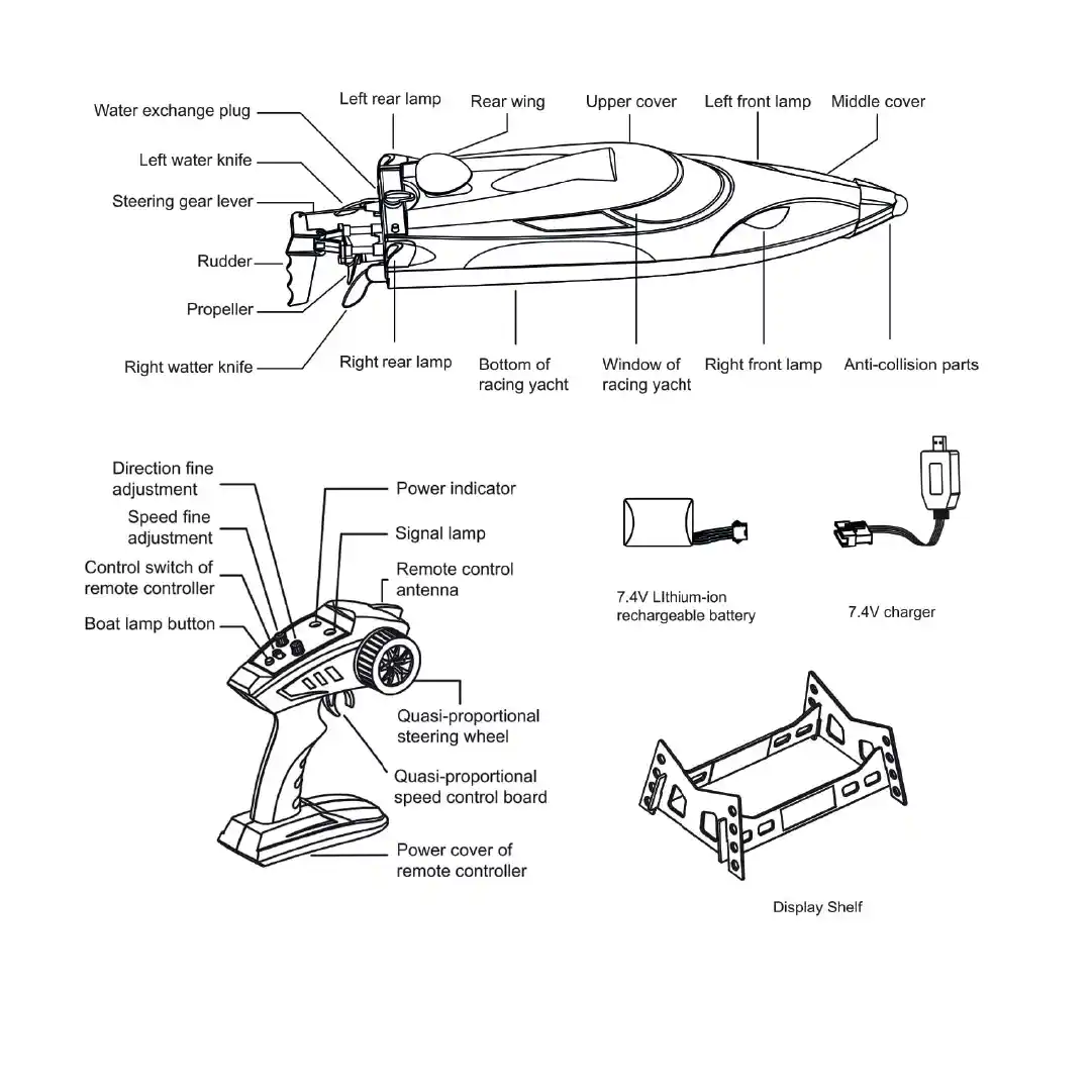 Rc Speed Boat - Image 9