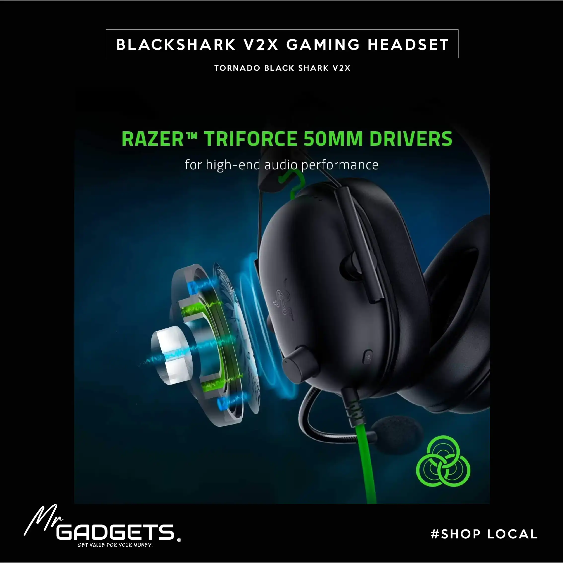Blackshark V12 Gaming Headset - Image 2