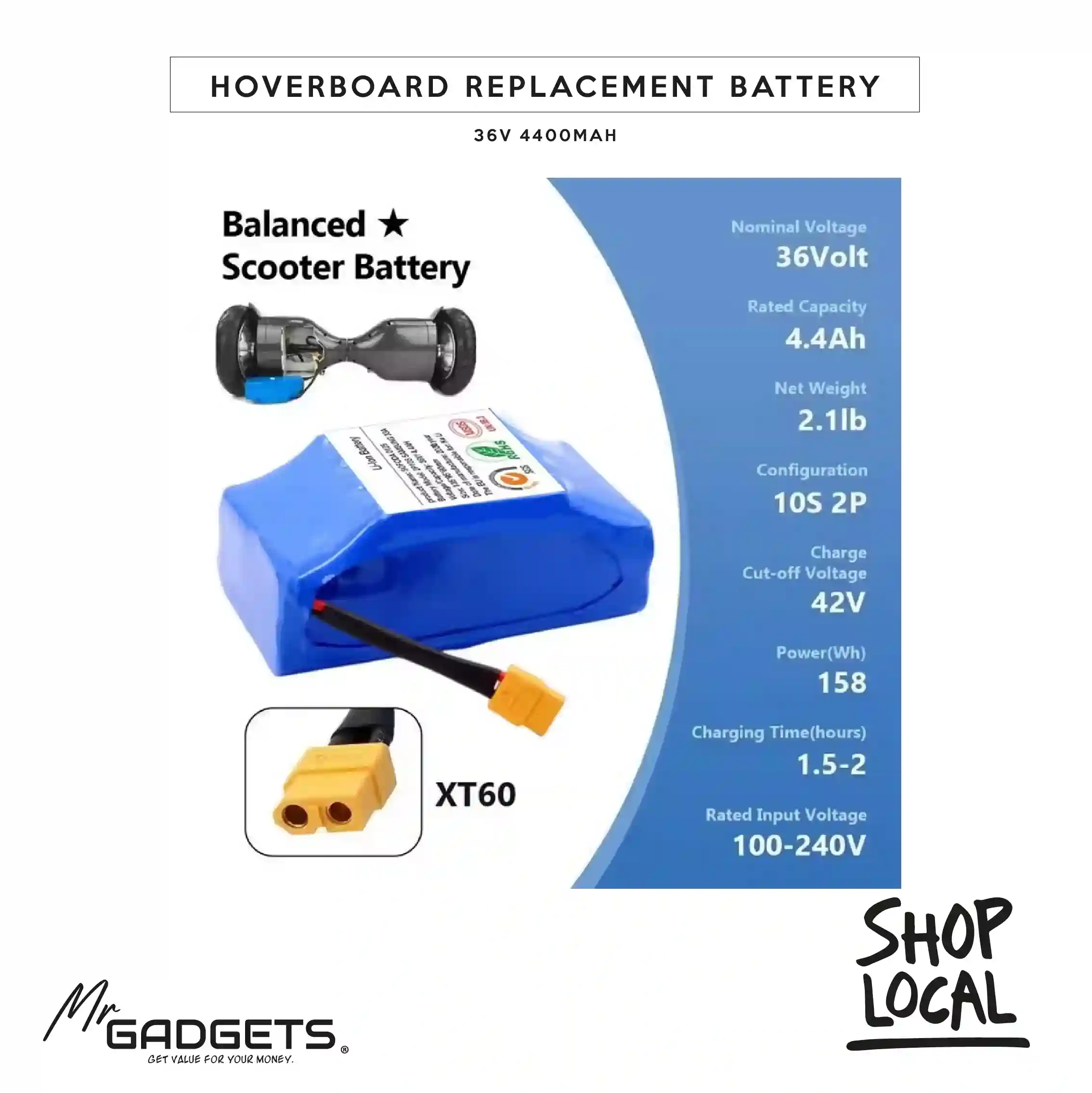 Hoverboard Battery 36v 4400mah - Image 2
