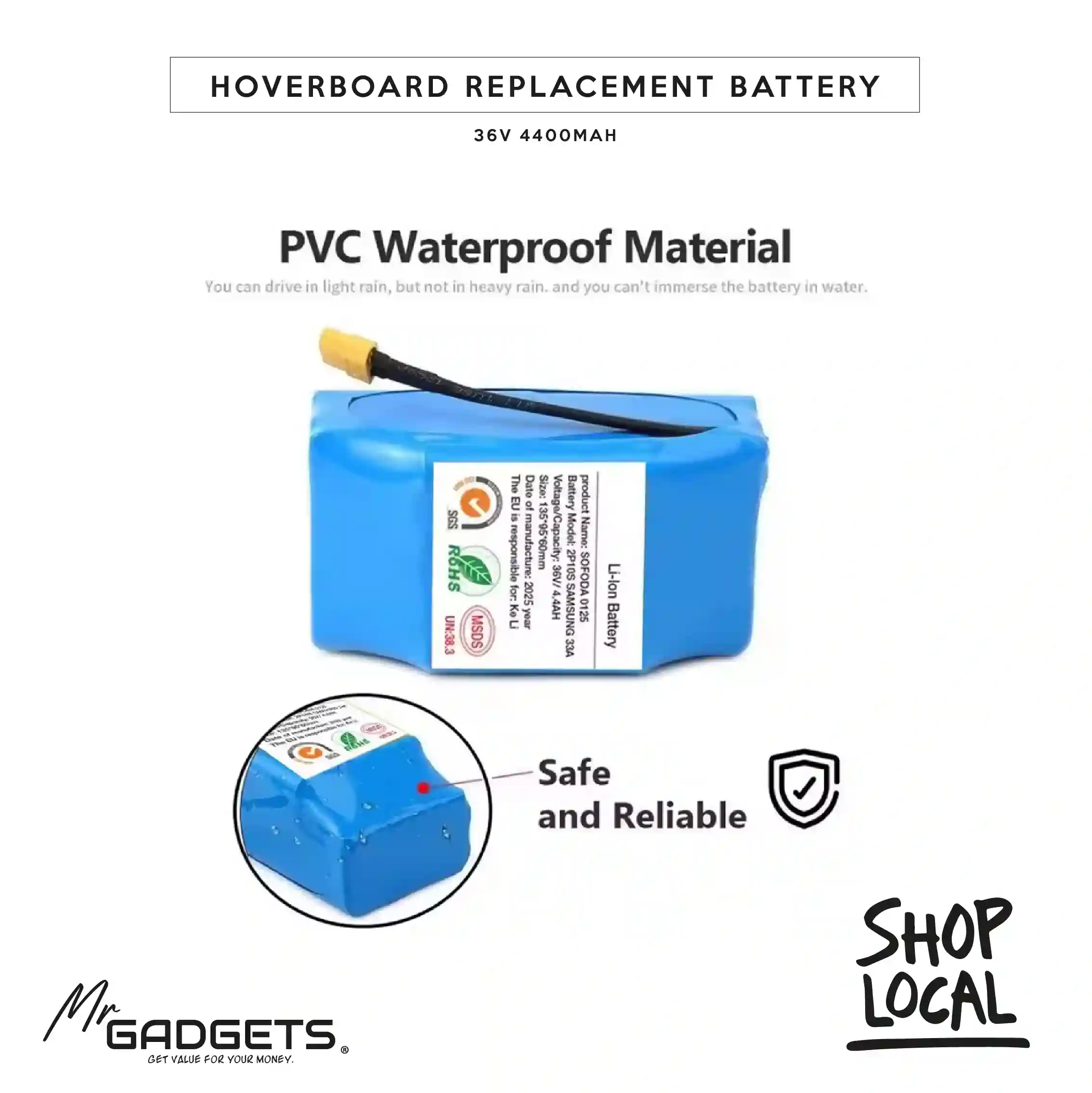 Hoverboard Battery 36v 4400mah - Image 4