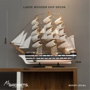 Wooden Mediterranean Sailboat Model