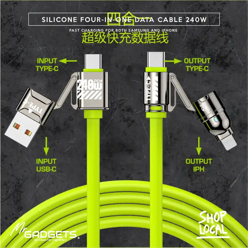 4 in 1 240W Data Cable - Image 2
