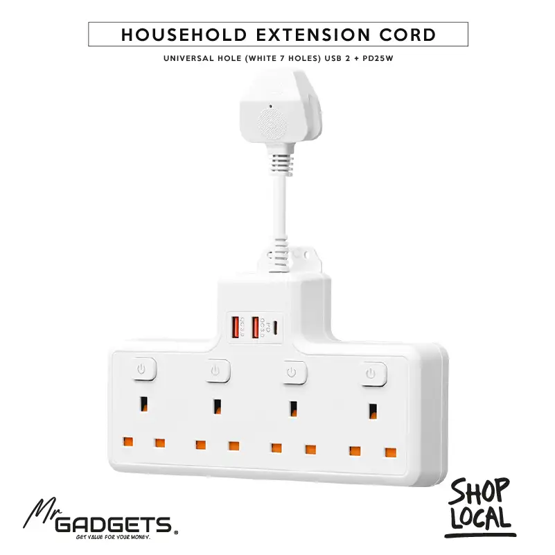 Multi Plug Extension Socket with 20W PD USB C - Image 2