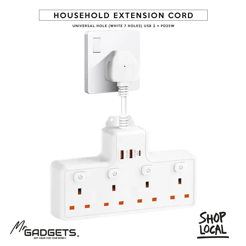 Multi Plug Extension Socket with 20W PD USB C - Image 5